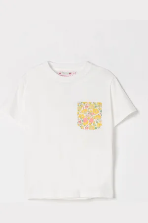 BONPOINT T-shirt in cotone con tasca floreale
