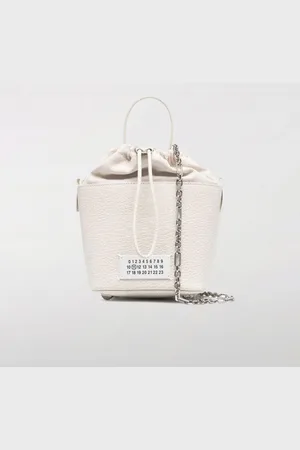 Maison Margiela Borsa 5AC in pelle a grana e canvas