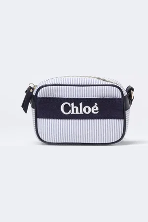 Chloé Borsa a tracolla in cotone a righe
