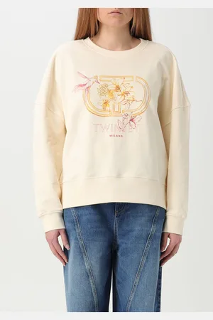 Twin-Set Felpa a girocollo con logo Oval T