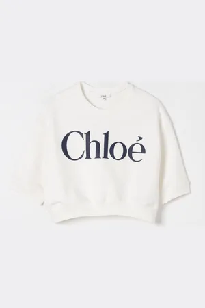 Chloé Felpa a girocollo in cotone con logo