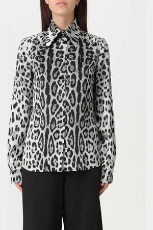 Dolce & Gabbana Camicia in seta con stampa animalier
