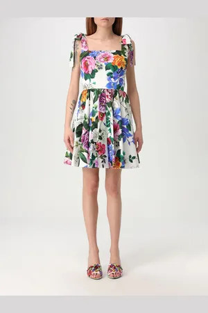 Dolce & Gabbana Abito in cotone con stampa floreale