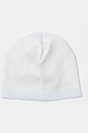 Gucci Cappello GG in lana con monogram jacquard
