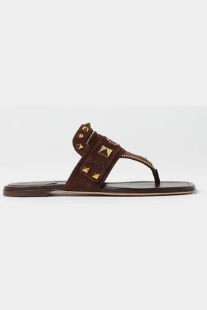 VALENTINO GARAVANI Sandalo Rockstud in camoscio