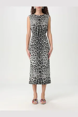 Dolce & Gabbana Abito in misto seta animalier