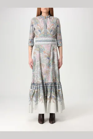 Etro Abito chemisier in cotone con stampa Paisley
