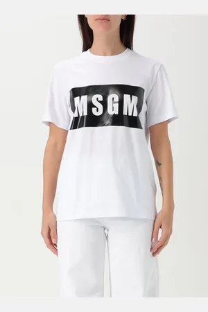 Msgm T-shirt in cotone con stampa logo