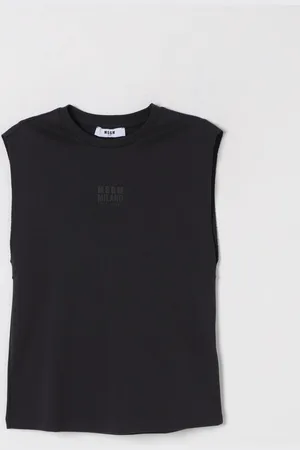 Msgm Canotta in cotone con logo
