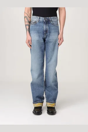 VERSACE Jeans in denim con dettaglio Baroque