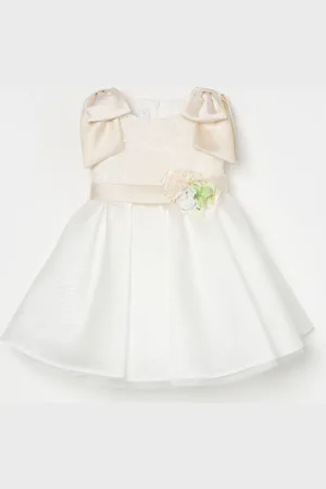 COLORICHIARI Abito in tulle con fiori