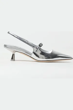 Jimmy Choo Slingback Didi in pelle metallizzata