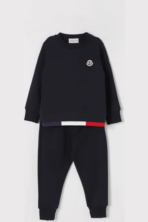 Moncler Coordinato in cotone basic con logo