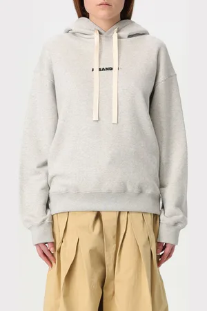 Jil Sander Felpa con cappuccio in cotone