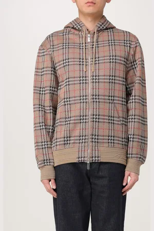 Burberry Felpa in misto cotone con motivo Vintage Check