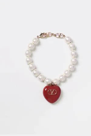 VALENTINO GARAVANI Bracciale Coeur Royal in perle con ciondolo