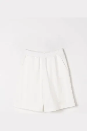 Fendi Shorts jogging in cotone con logo ricamato