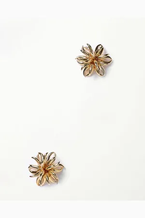 Cult Gaia Orecchini Sculptural Large Flower in ottone