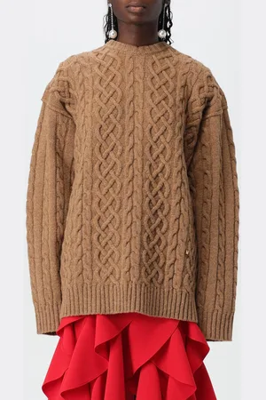 Moschino Maglione in lana vergine con lavorazione intrecciata