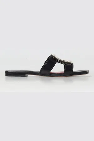 Roger Vivier Mules in pelle con fibbia decorativa