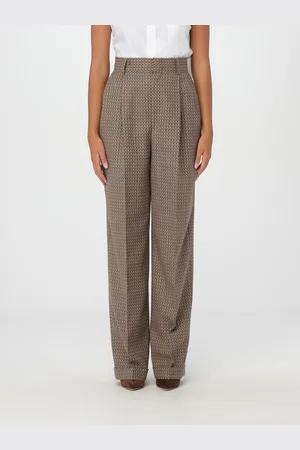 Moschino Pantalone in lana vergine con motivo jacquard