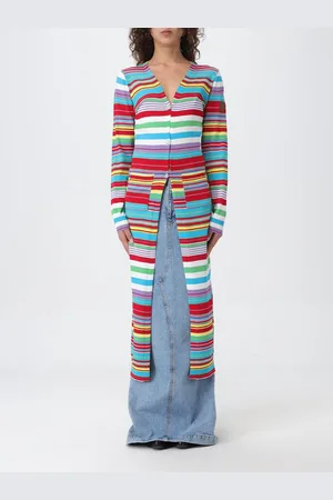 Moschino Cardigan a righe lungo