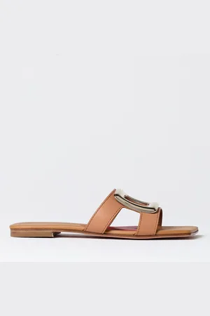Roger Vivier Mules in pelle con fibbia decorativa