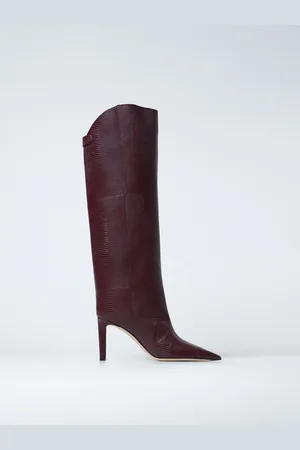 Jimmy Choo Stivale Alizze in pelle stampa rettile