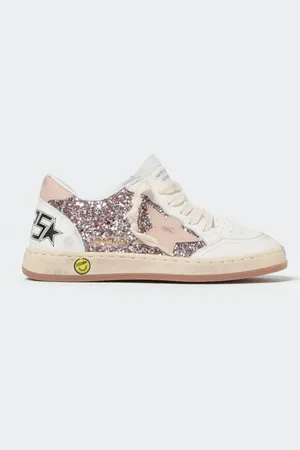 Golden Goose Sneakers Ball Star in nappa e glitter used