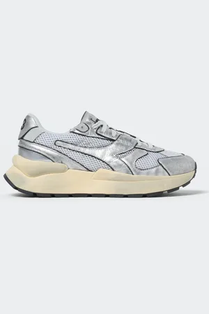 Diadora Sneakers Equipe Dirty in pelle laminata e mesh used