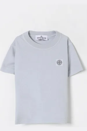 Stone Island T-shirt in cotone con mini logo