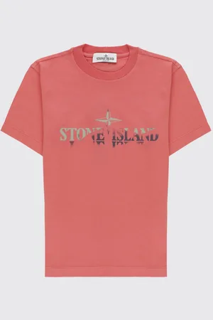 Stone Island T-shirt in cotone con logo Compass