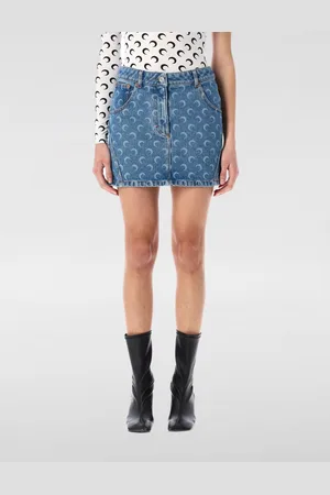 Marine Serre Gonna mini in denim