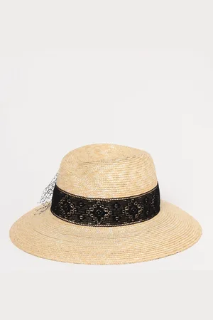 Borsalino Cappello in rafia intrecciata