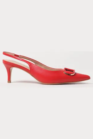 Twin-Set Slingback in pelle laminata