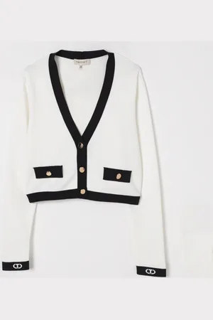 Twin-Set Cardigan a v in misto viscosa