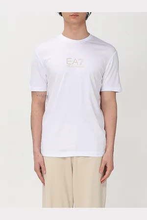EA7 T-shirt in viscosa con logo