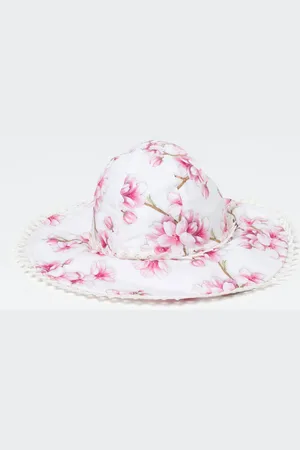 MONNALISA Cappello in cotone con stampa floreale