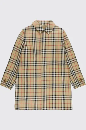 Burberry Cappotto check in gabardine di cotone