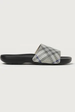 Burberry Sliders Check in gomma stampata