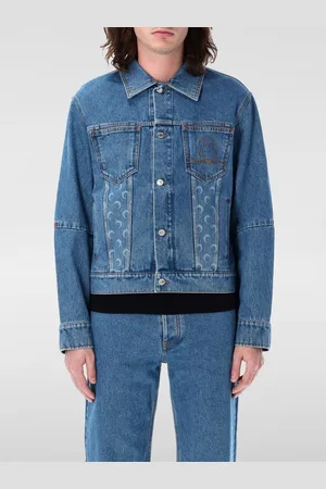 Marine Serre Giubbotto in denim di cotone