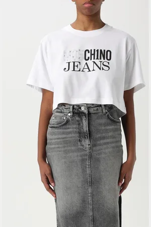 Moschino T-shirt cropped in cotone