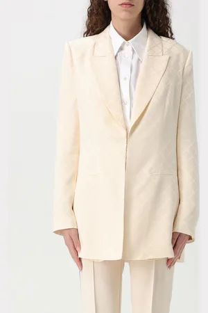 Elisabetta Franchi Blazer a monopetto in satin jacquard
