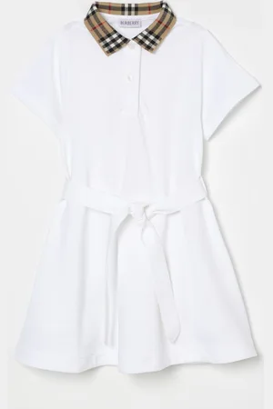 Burberry Abito a polo check in cotone