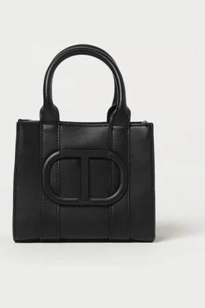Twin-Set Borsa a tracolla effetto pelle con Oval T