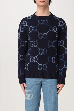 Gucci Pullover in lana con fantasia monogram