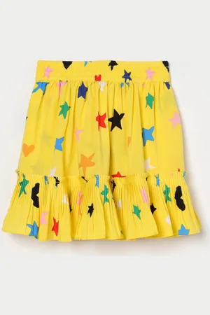 Stella McCartney Gonna in viscosa con stelle all-over