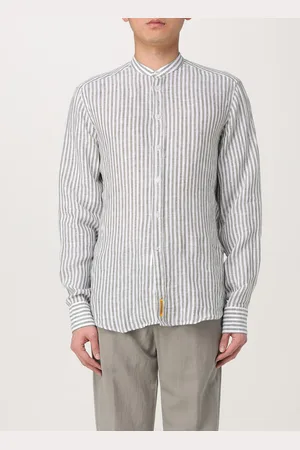 B.D.BAGGIES Camicia BD Baggies in misto lino a righe