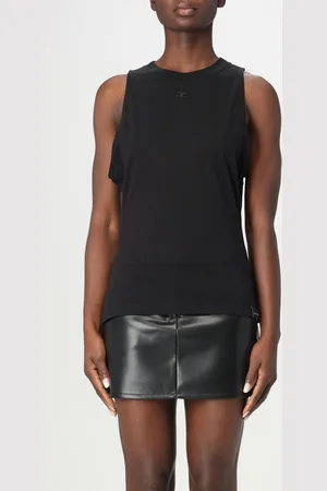 Courrèges Canotta in cotone stretch