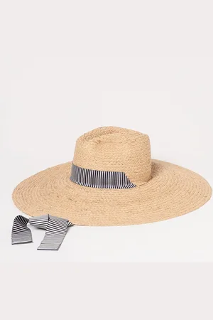 Borsalino Cappello in rafia intrecciata